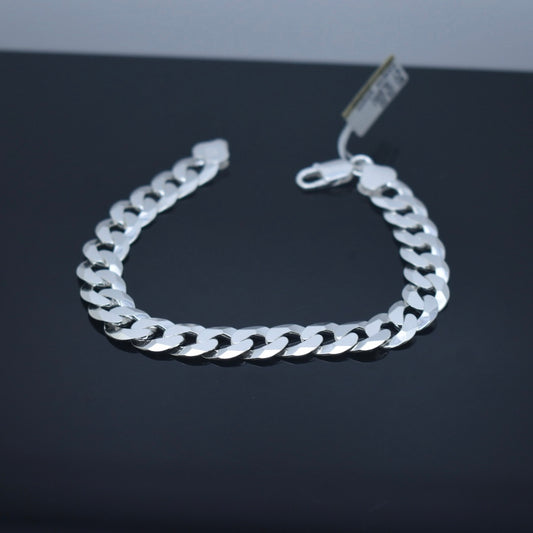 925 Sterling Silver - Medium Curb Bracelet