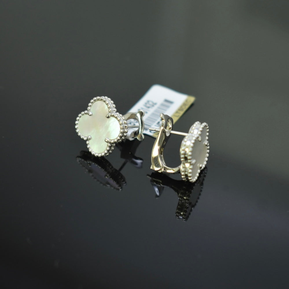 925 Sterling Silver Master - White SJVC White Mop Earring