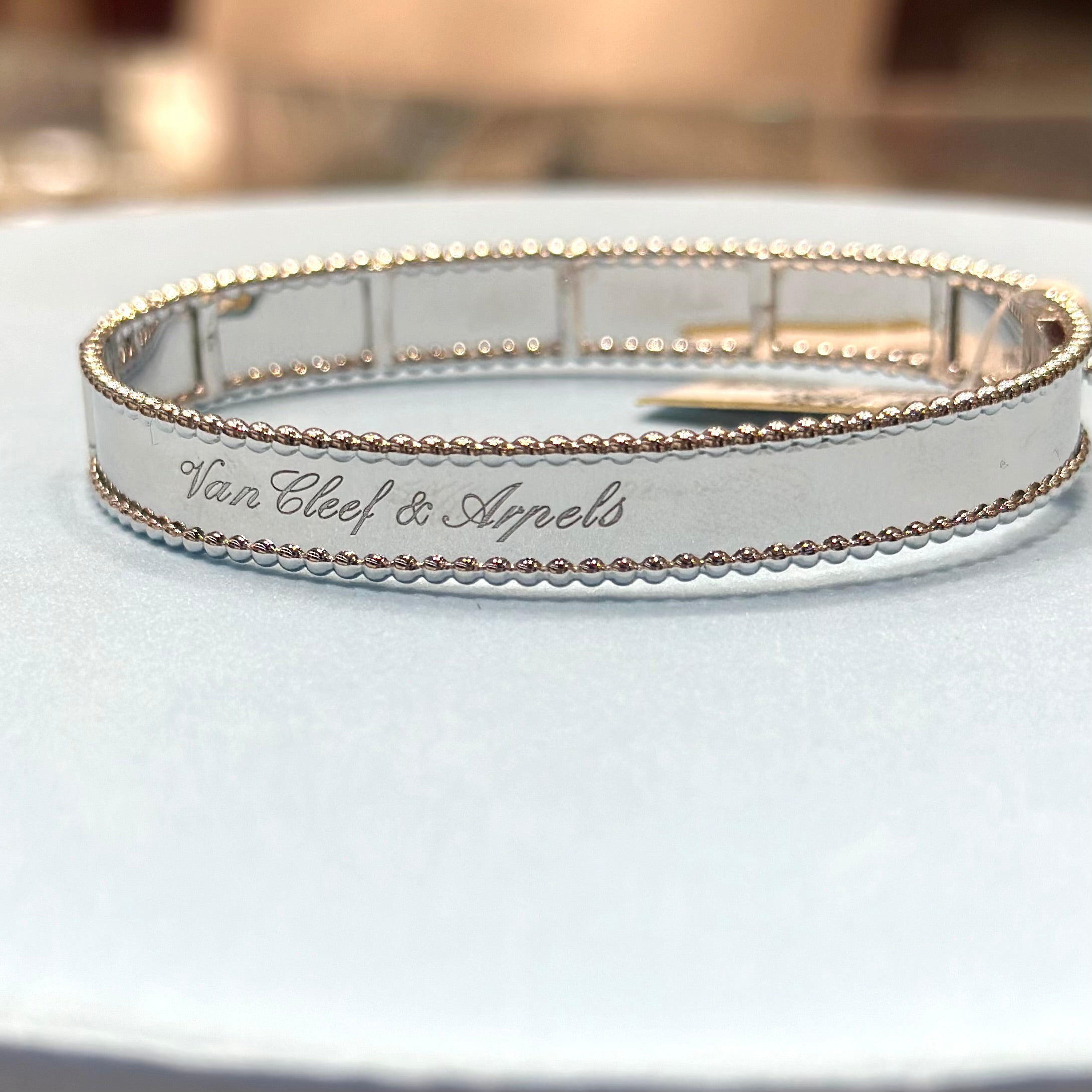 Real 18K White Gold - SJVC Signature Bangle