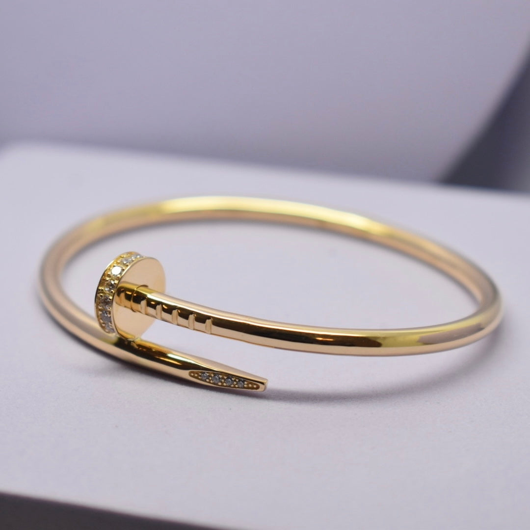 Handmade 18k Yellow Gold Filled ID Bracelet – Kids/Children, Bangle Style, 16cm, Australia