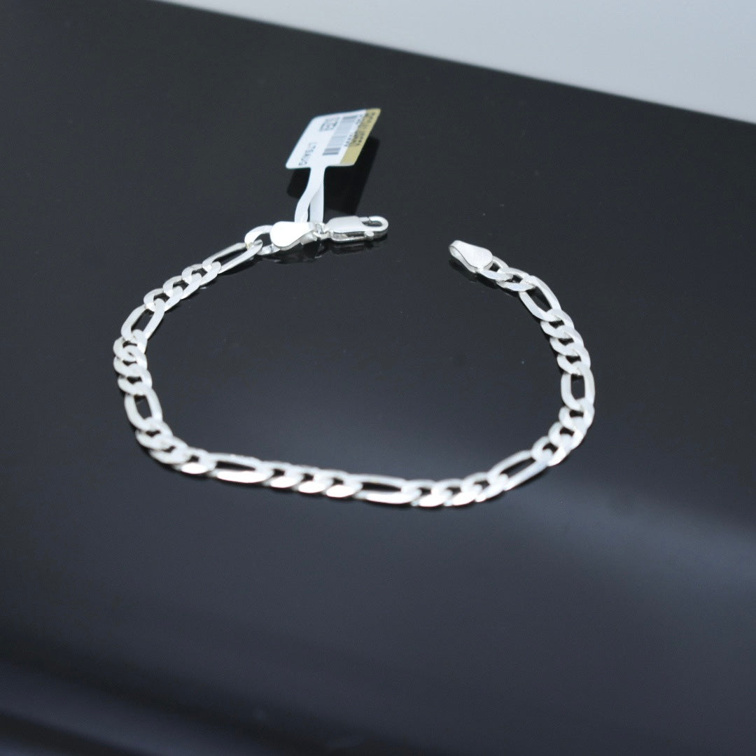 925 Sterling Silver - Mini Figaro Bracelet