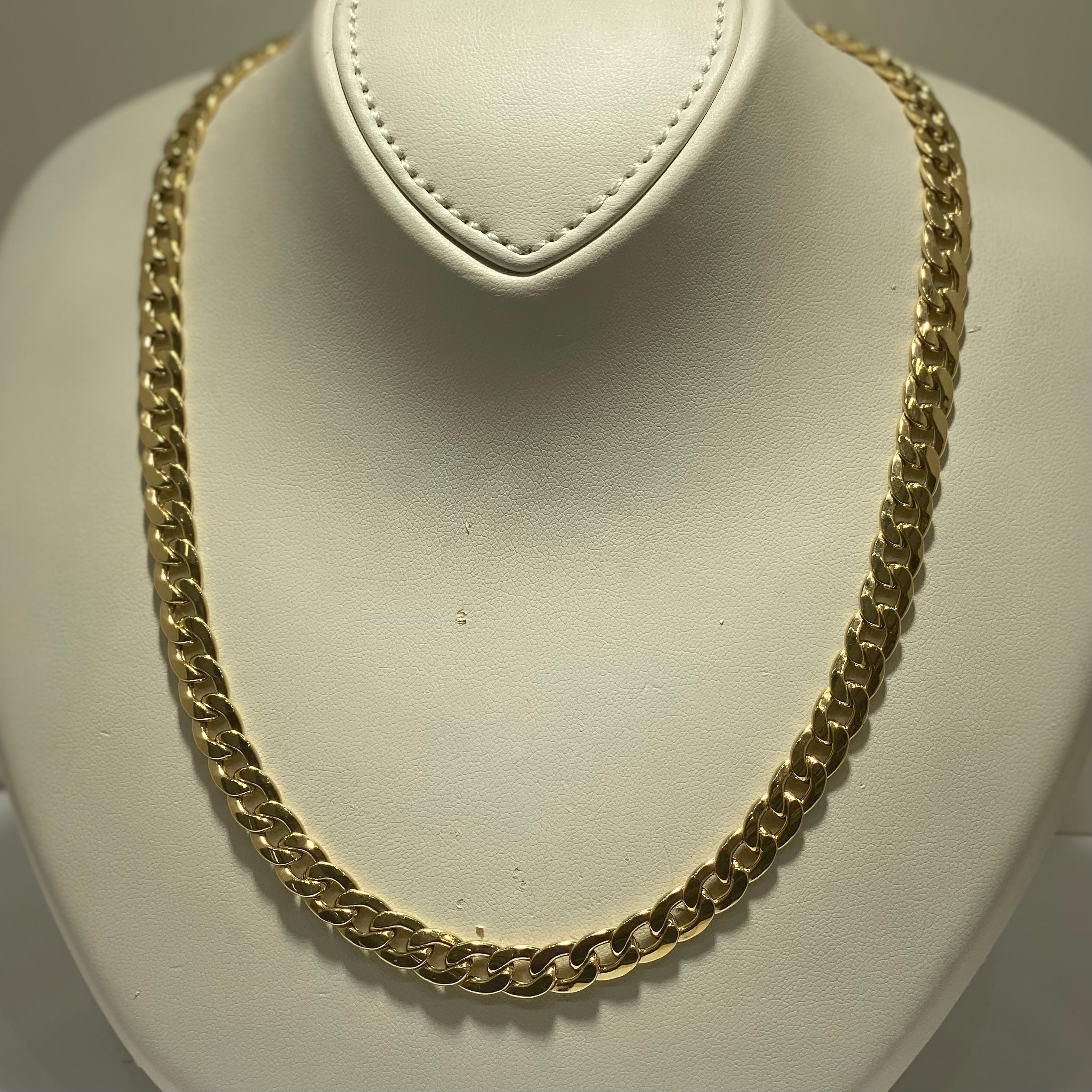 18k Gold Plated All Gold Cuban Link Ubuy 18k Gold Cuban Link Chain