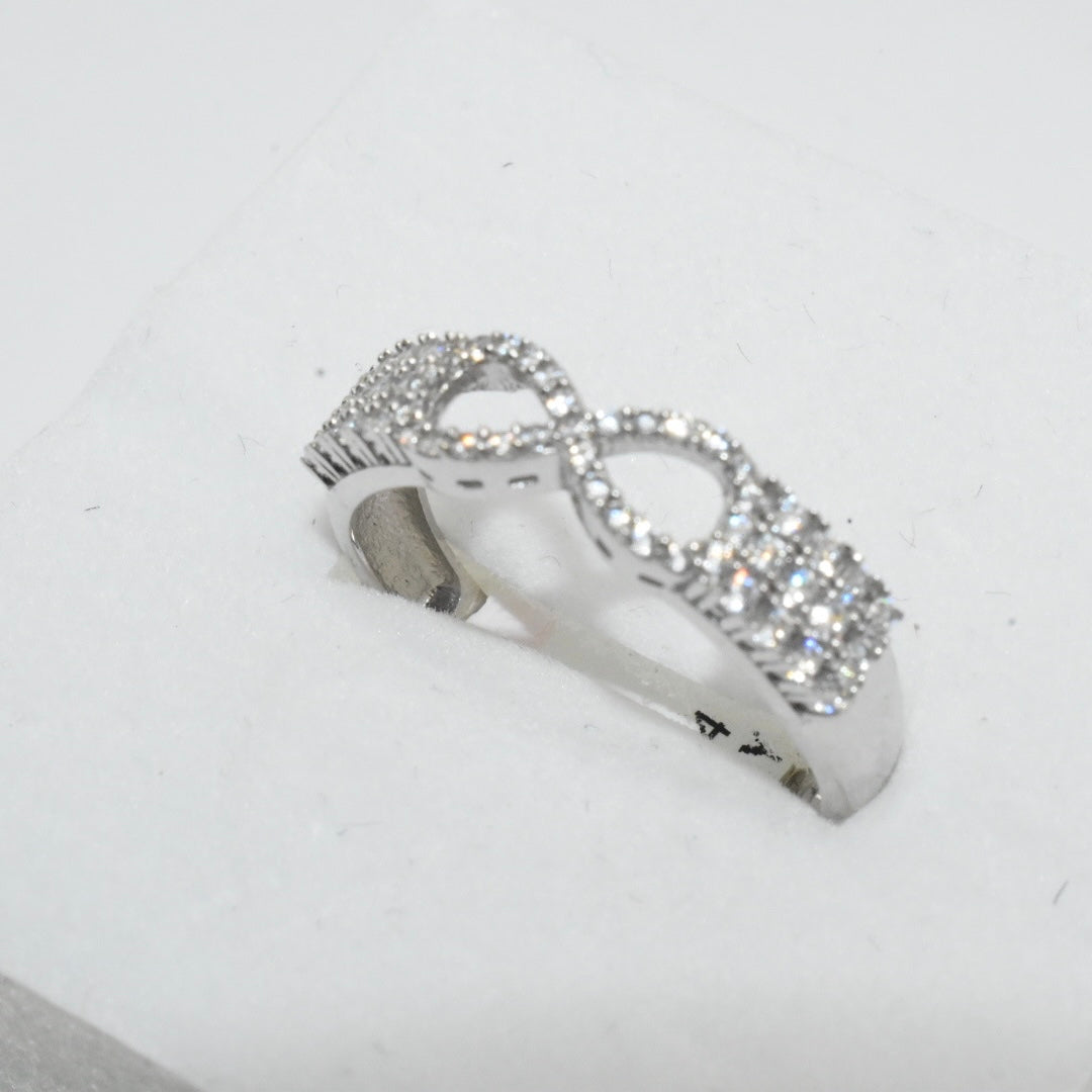 Real 18K White Gold - Wedding Ring