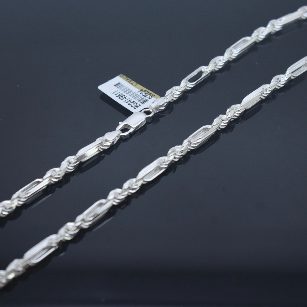 925 Sterling Silver - Thick Rope Link Chain