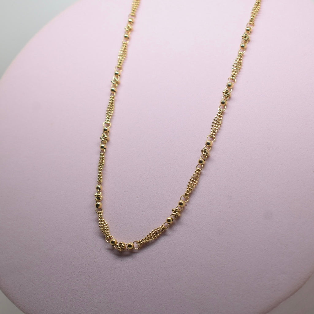 18K Gold - MIJ Ball Beads Chain