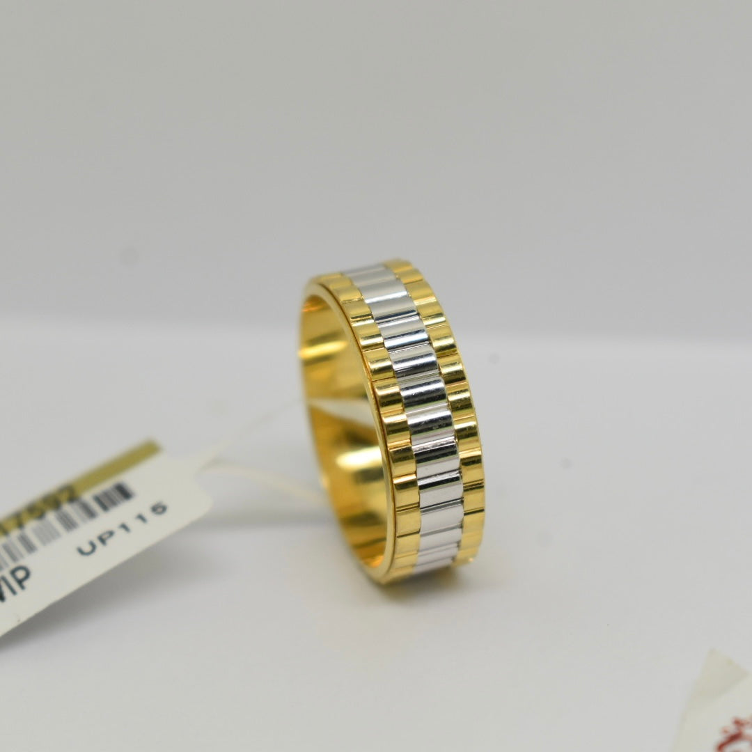 LIMITED Real 18K Yellow Gold Rolex Band Ring