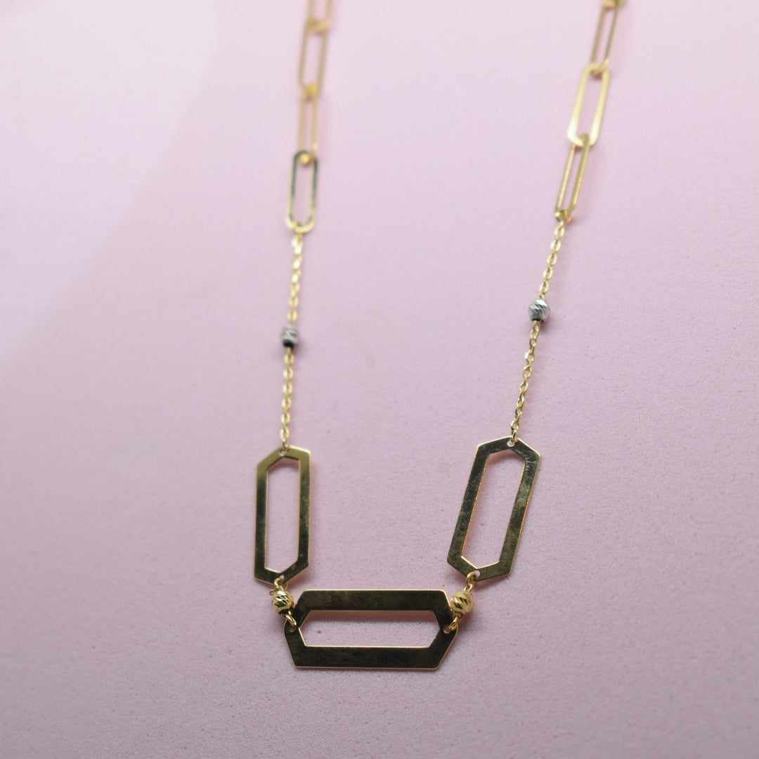 *LIMITED* 18K Gold - Link Ball Necklace