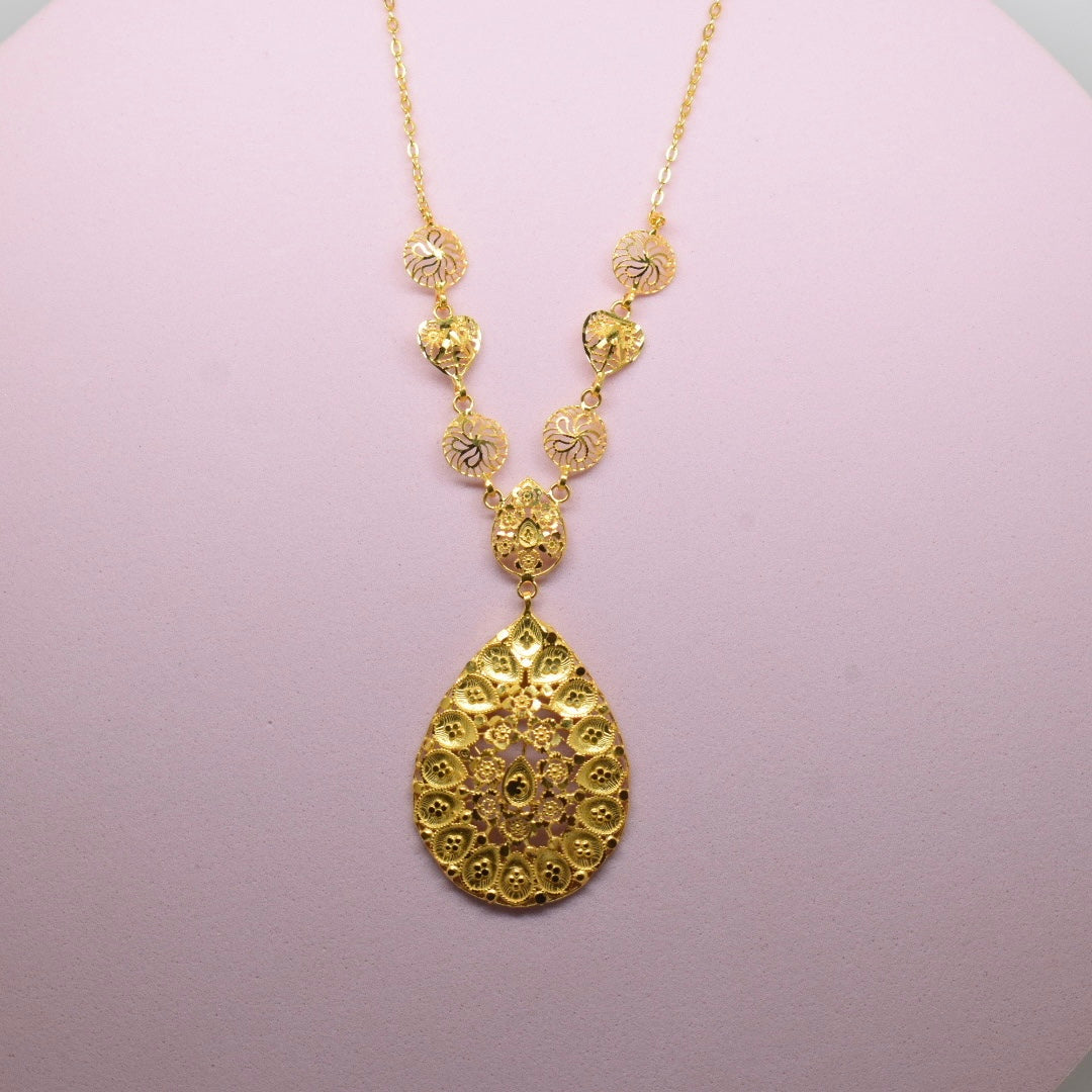 *SPECIAL* 21K Yellow Gold - Kuwaiti Plain Necklace