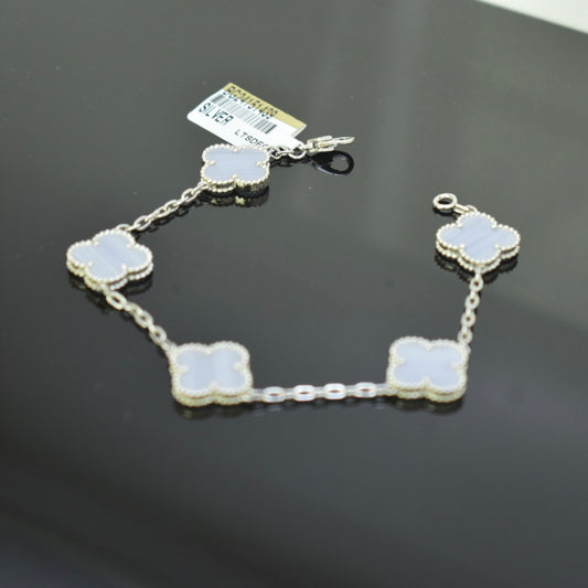 925 Sterling Silver Master - White SJVC Chalcedony Bracelet