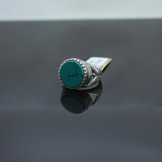 925 Sterling Silver - Men Aqeeq Ring