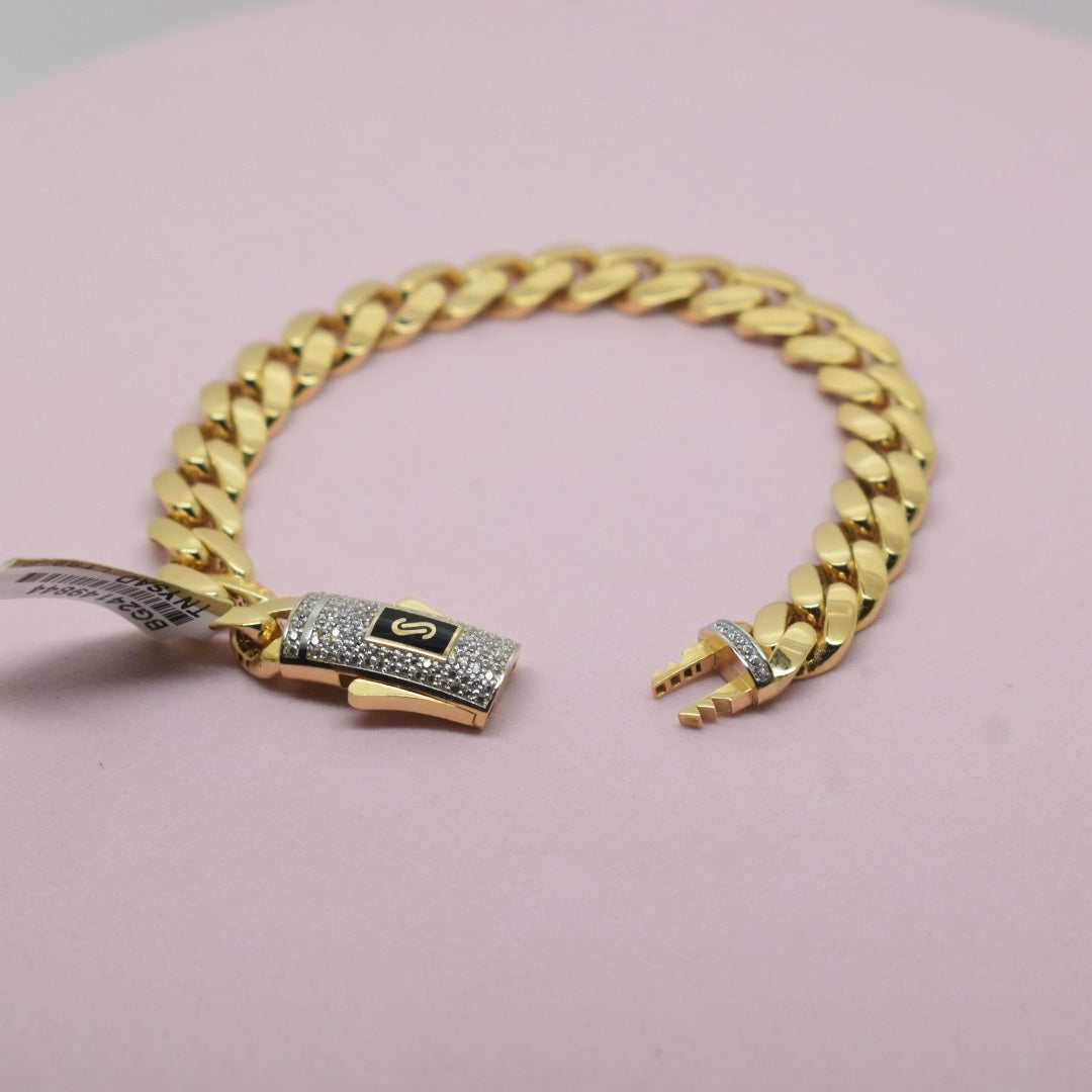 18K Gold - Monaco Classic 8mm Stone Bracelet