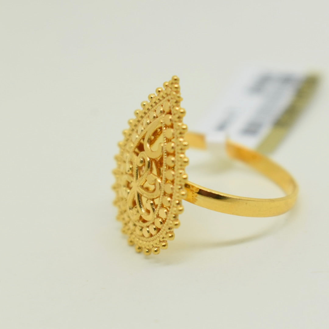 *NEW* 21K Yellow Gold - Arabic Shine Plain Ring