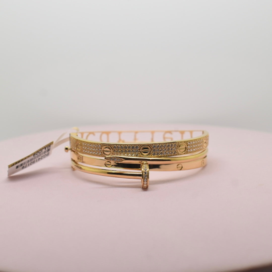 *NEW* 18K Gold - SJCR Mix Bangle