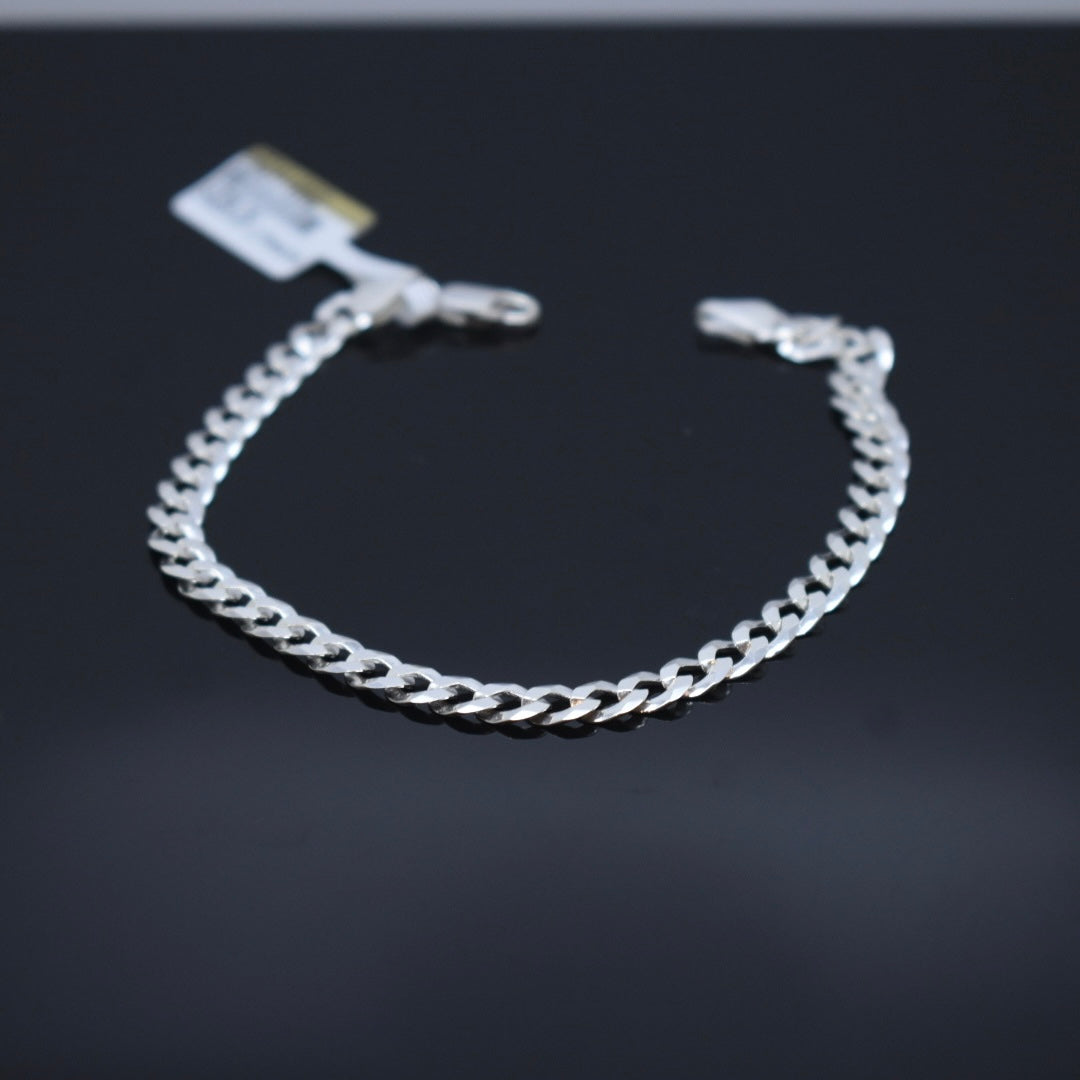 925 Sterling Silver - Mini Curb Bracelet