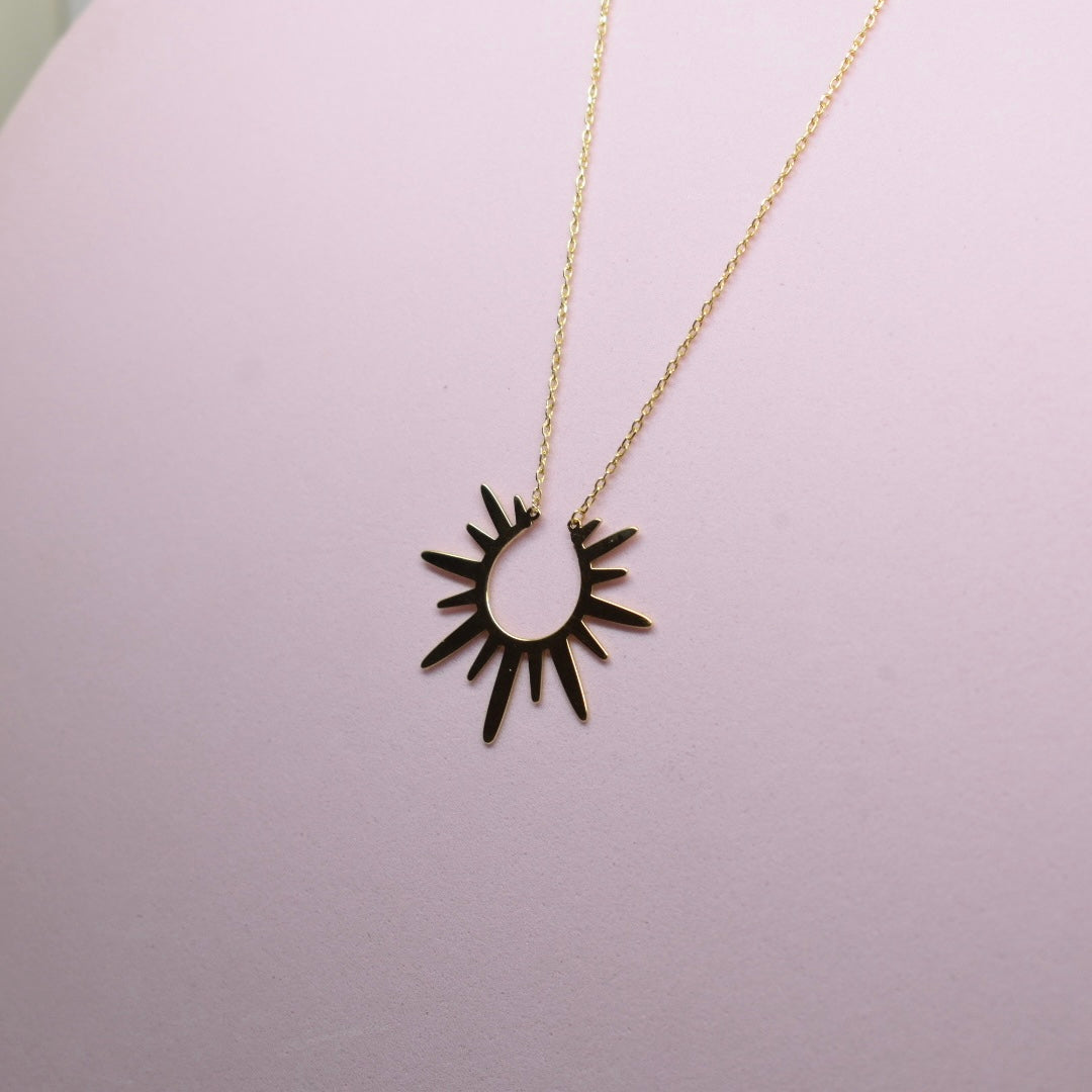 *LIMITED* 18K Gold - Sun Design Necklace