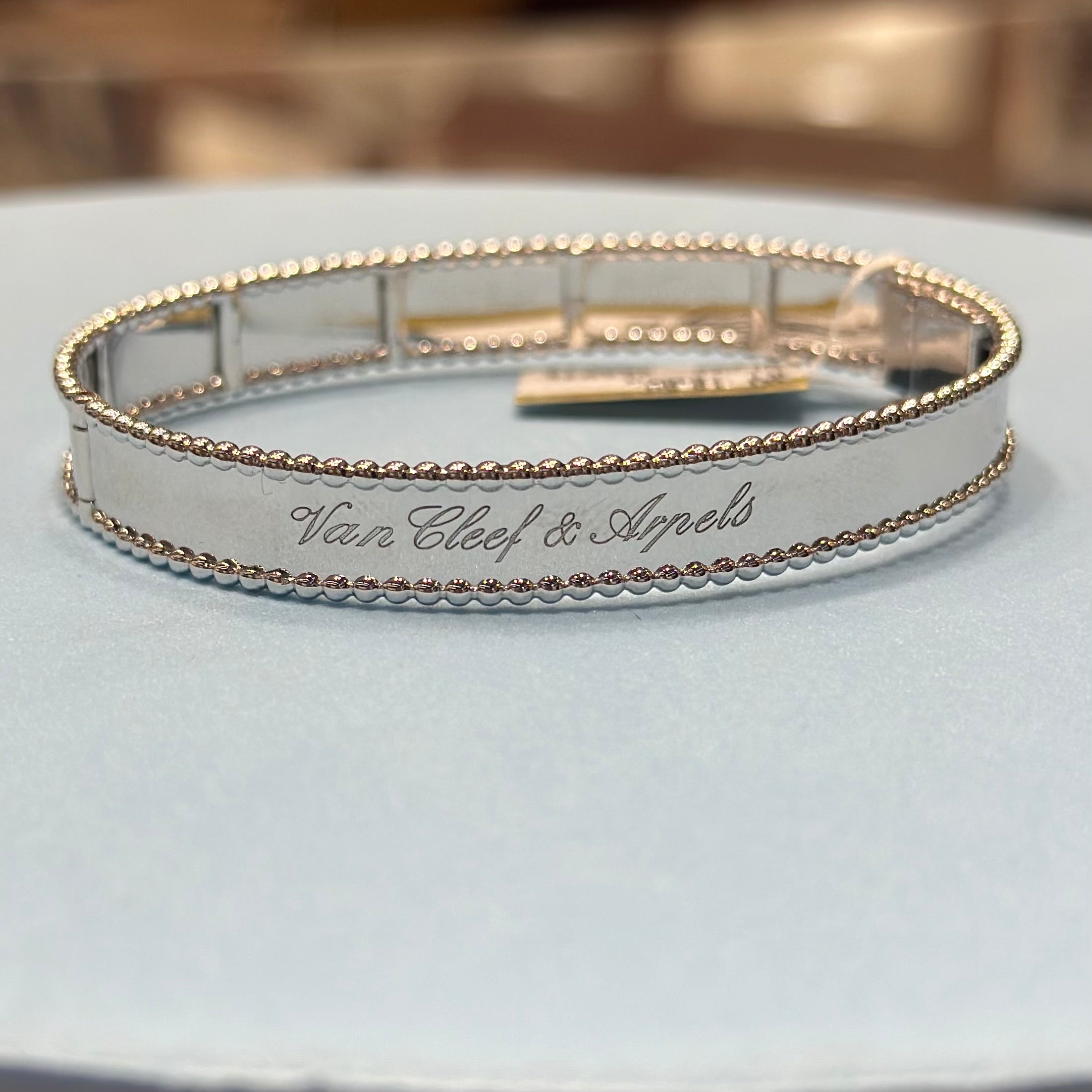 Real 18K White Gold - SJVC Signature Bangle