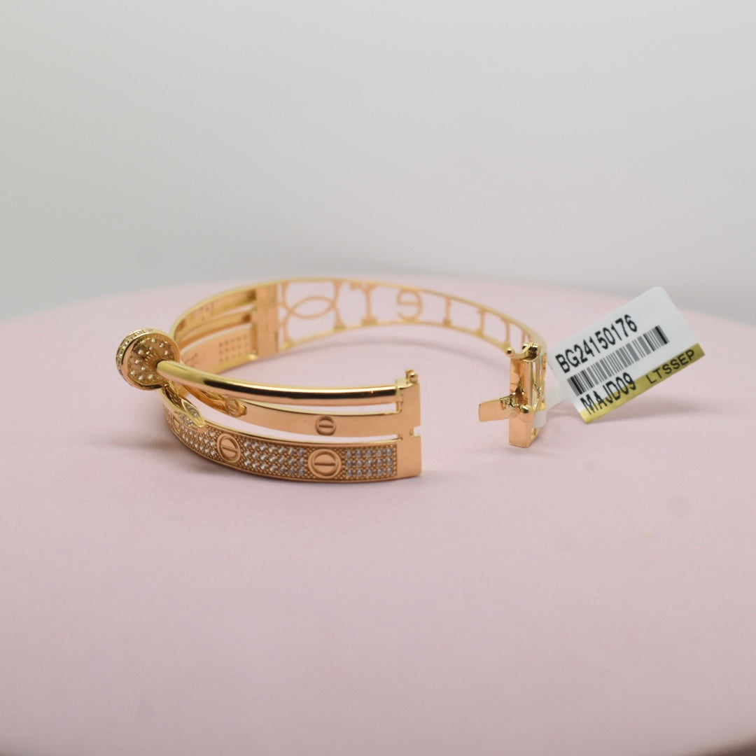 *NEW* 18K Gold - SJCR Mix Bangle