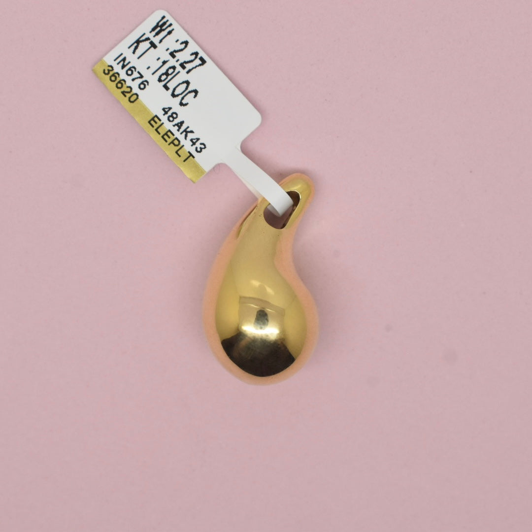 18K Yellow Gold - 2.0 Tear Drop Locket