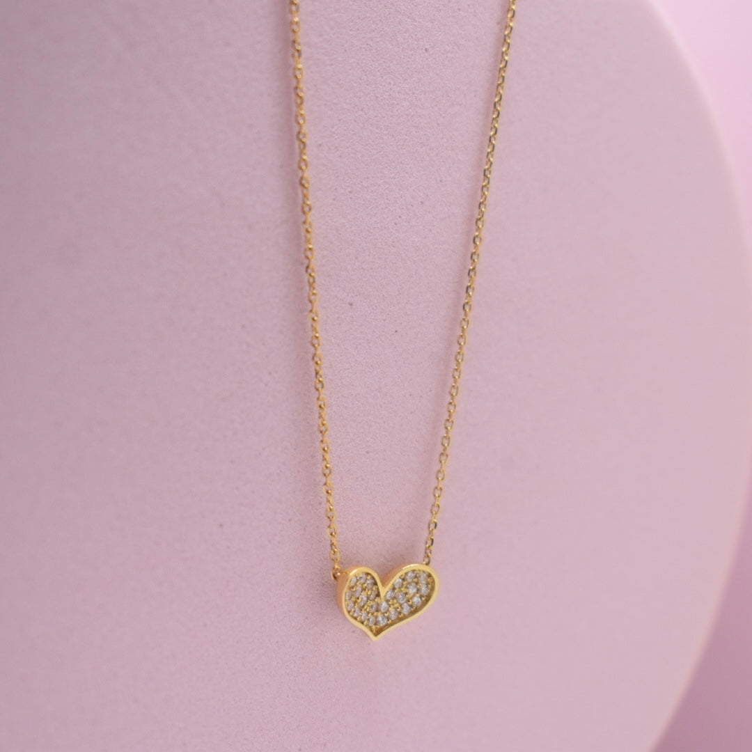 *SALE* Real 18K Yellow Gold - Heart Necklace