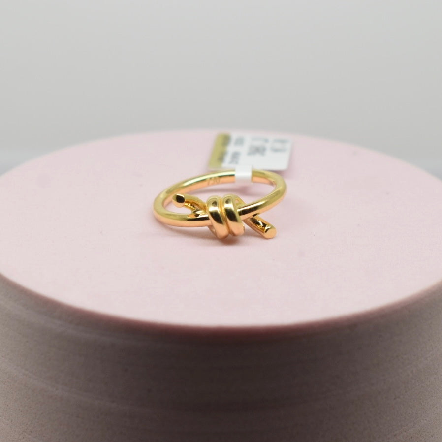 *TRENDING* Real 18K Yellow Gold - SJTFNY Knot Ring