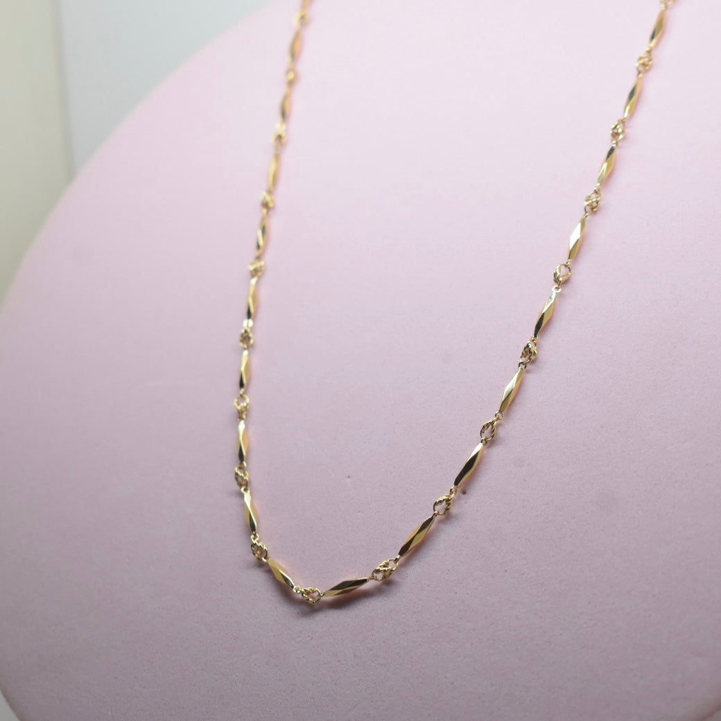 18K Gold - MIJ Short Thin Link Chain