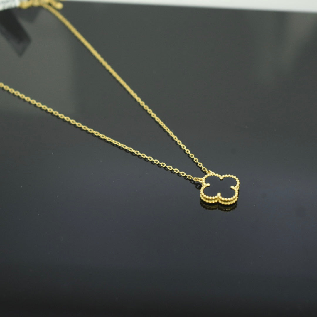 925 Sterling Silver Master - Yellow SJVC Black Necklace