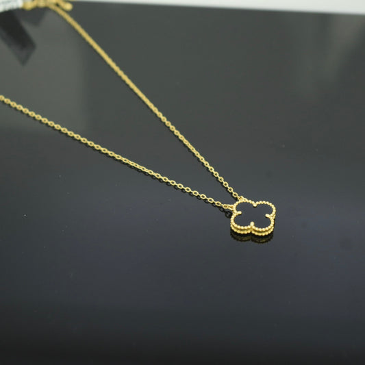 925 Sterling Silver Master - Yellow SJVC Black Necklace