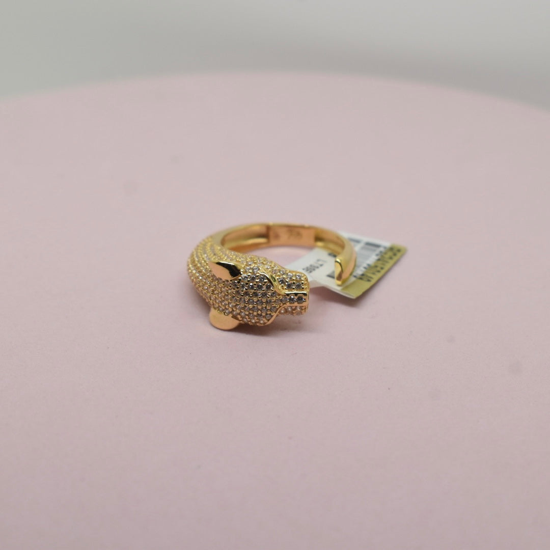 *LIMITED* 18K Yellow Gold - Tiger Ring