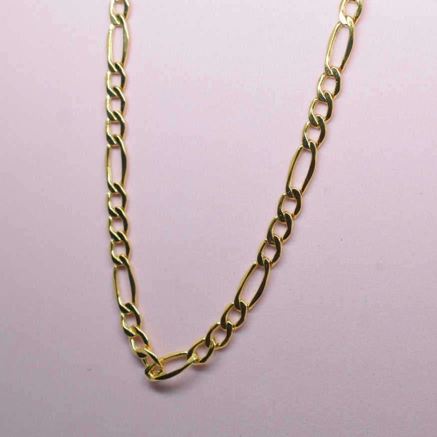 18K Yellow Gold - Figaro Chain