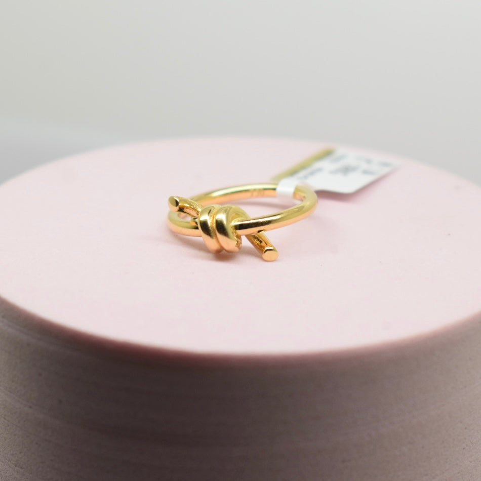 *TRENDING* Real 18K Yellow Gold - SJTFNY Knot Ring