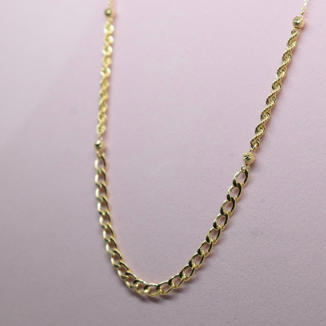 *LIMITED* 18K Gold - Curb Rope Necklace