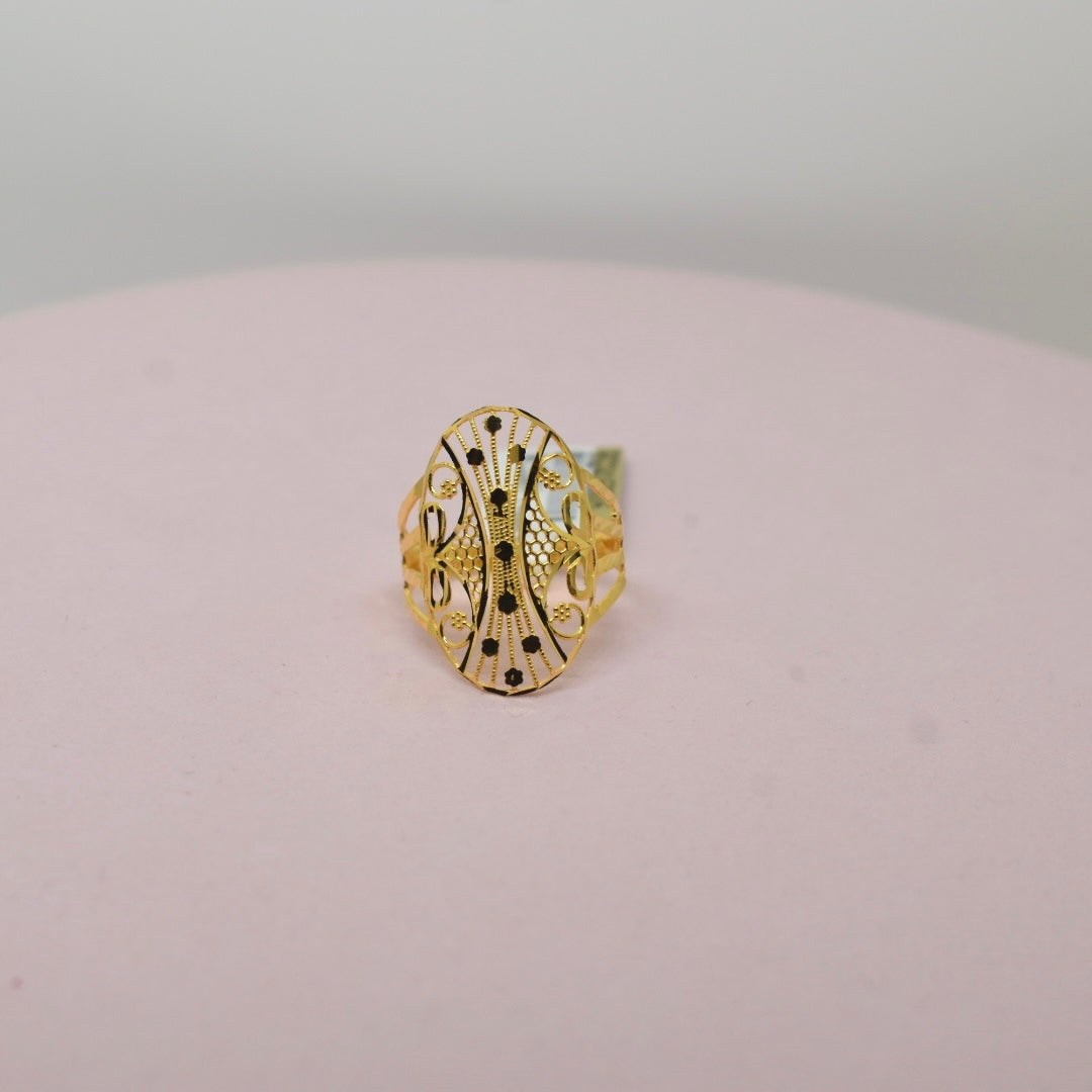 *LIMITED* 21K Yellow Gold - Hand Lazered Turkish Ring