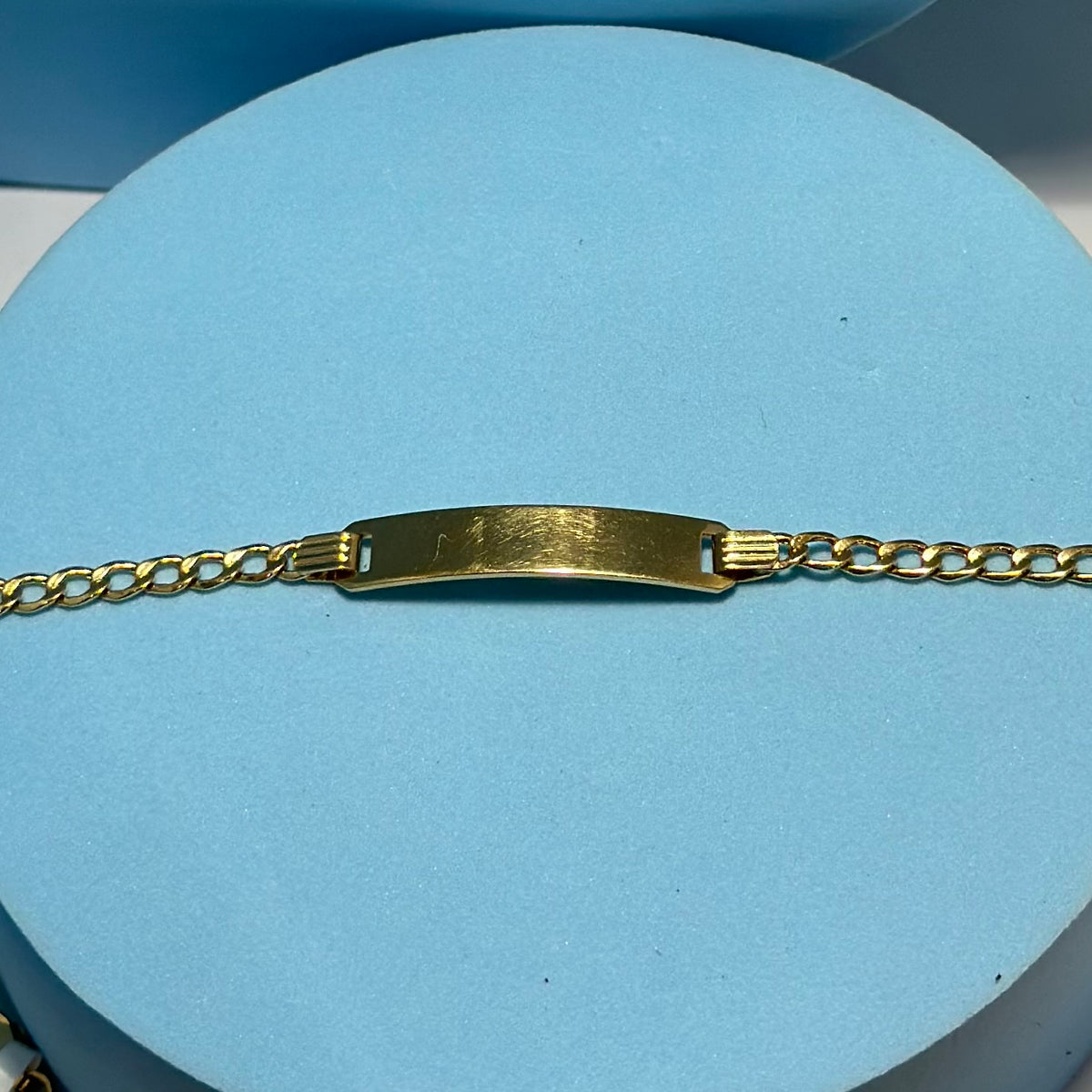 Real 18K Yellow Gold - ID Bracelet