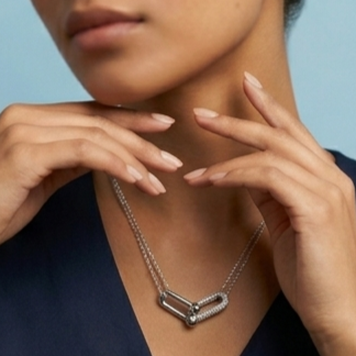 925 Sterling Silver - SJTFY Double Chain Necklace