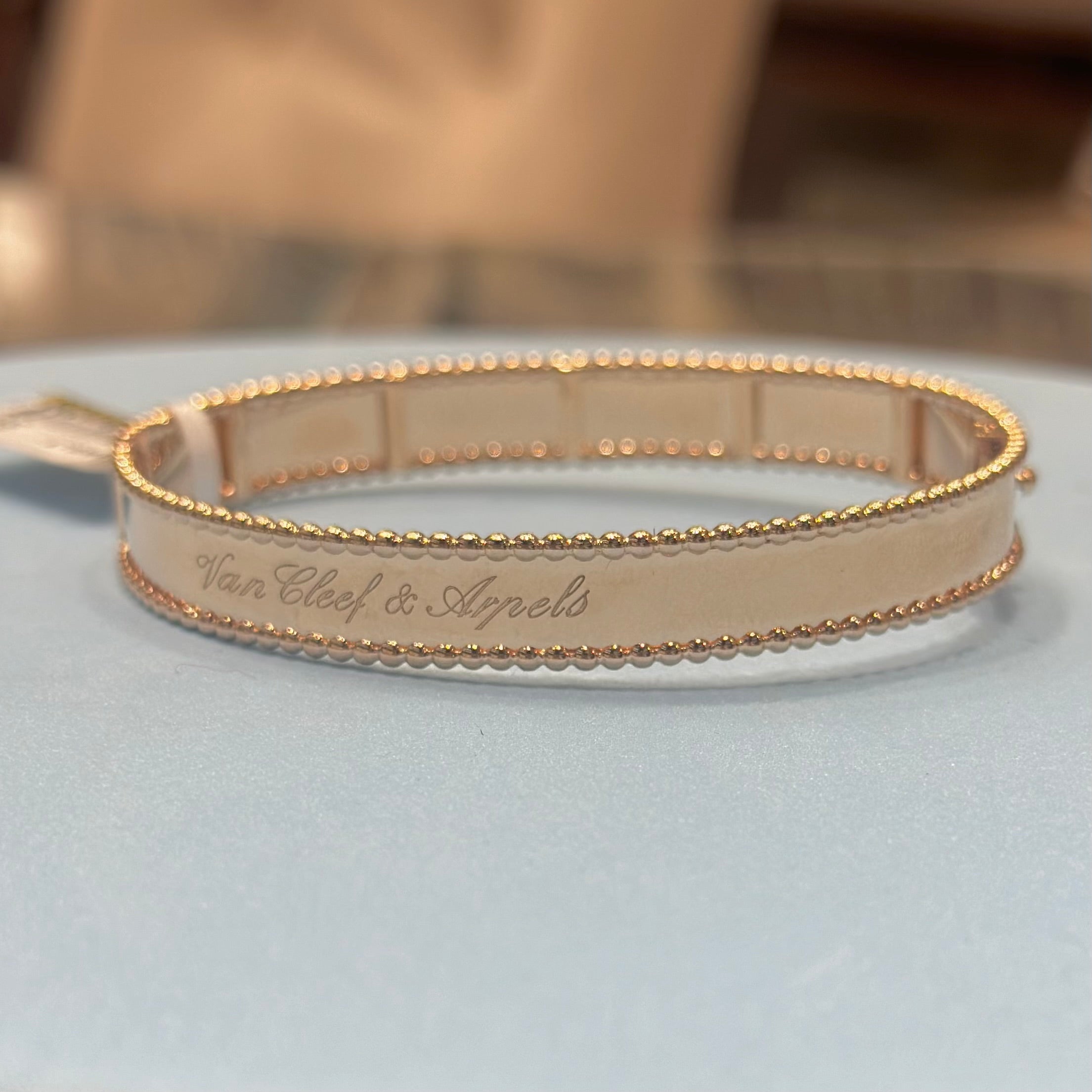 Roségold Armband Armband 18KGF Rose Gold Filled, Massiv, 6mm, Damen 2XL 80mm - Eleganter Bangle Ohne Stein Rose Gold Armband 80mm 2XL - Foto 12