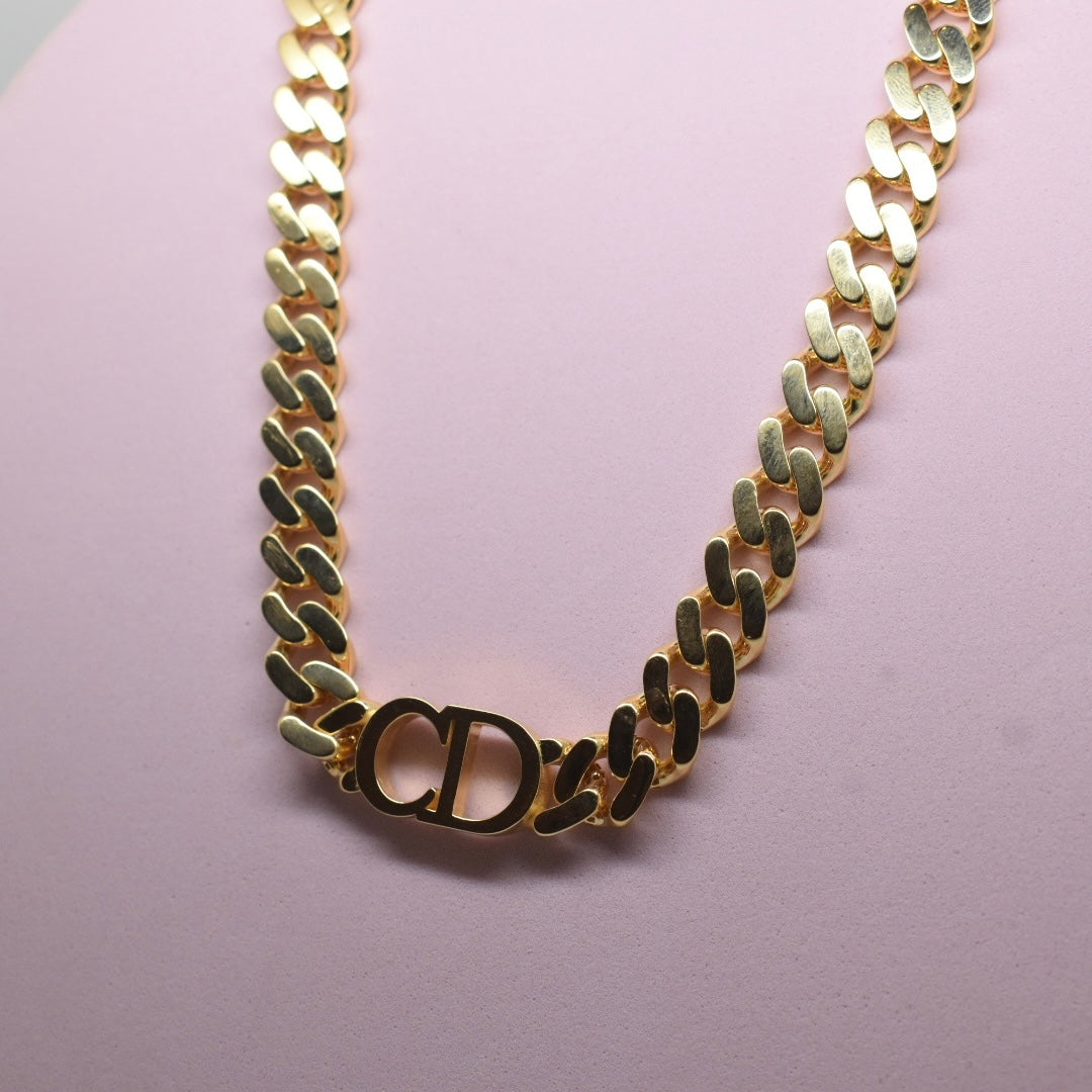 Real 18K Yellow Gold - SJCD  Necklace