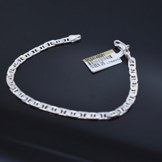 925 Sterling Silver - Square Curb Bracelet