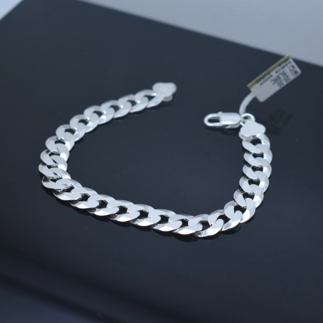 925 Sterling Silver - Medium Curb Bracelet