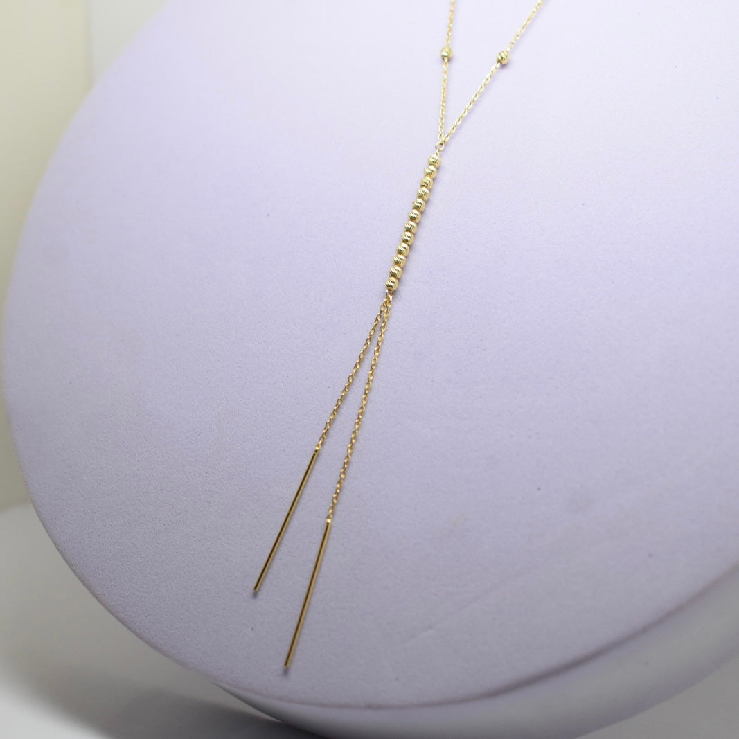 *LIMITED* 18K Gold - Long Ball Necklace