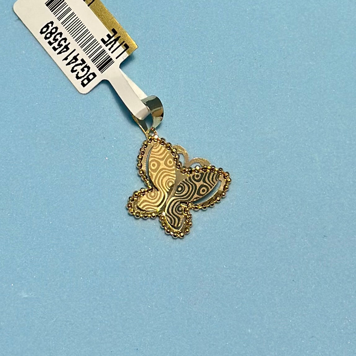 18K Yellow Gold - Butterfly Medium Locket
