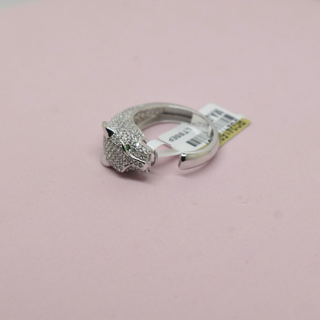 *LIMITED* 18K White Gold - Tiger Ring