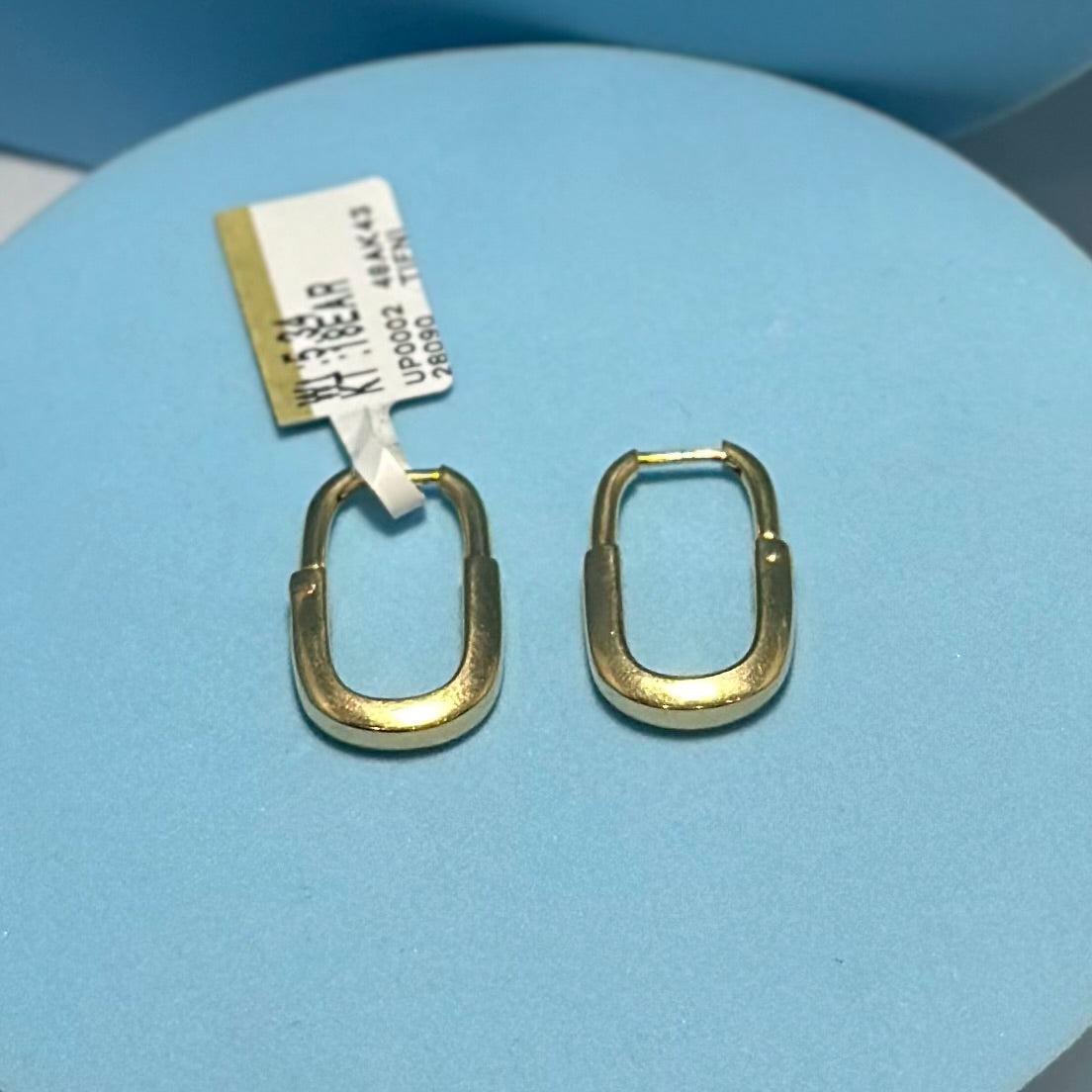 Real 18K Yellow Gold - SJTFNY Lock Earrings