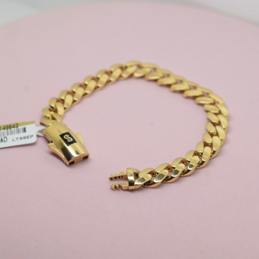 18K Gold - Monaco Classic 8mm Plain Bracelet