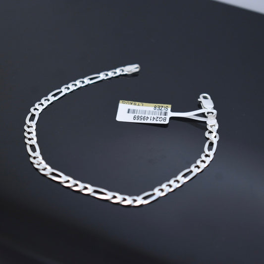 925 Sterling Silver - Thin Figaro Bracelet