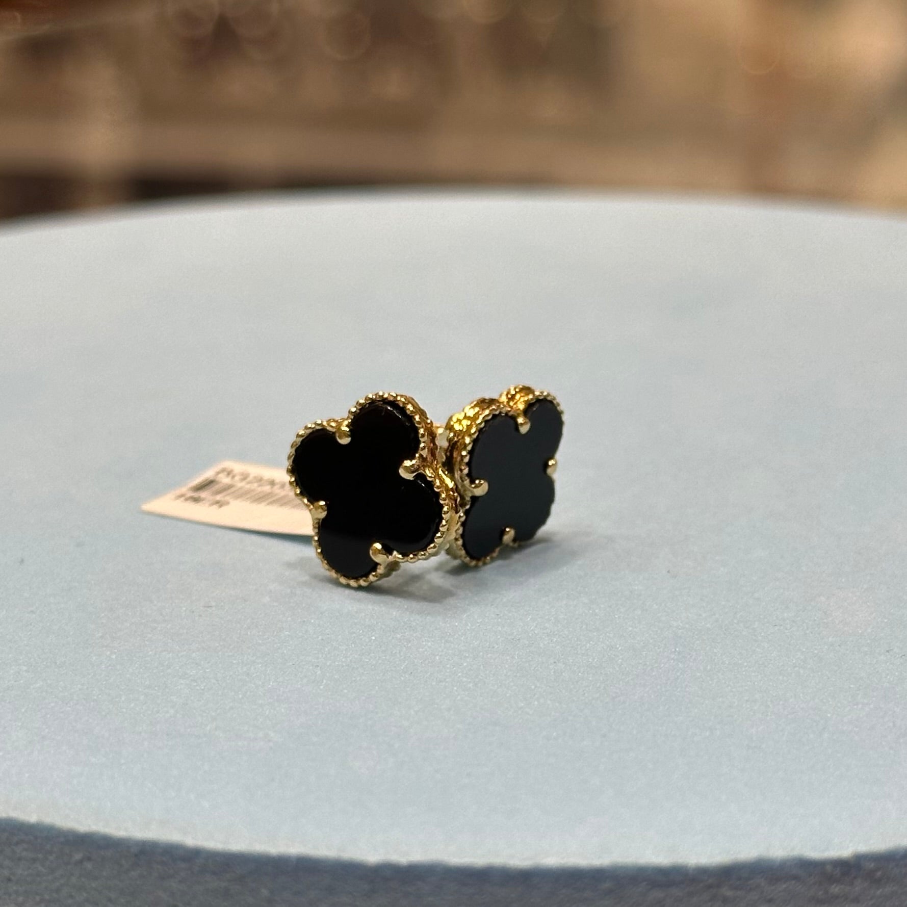 Clearance Sale - Black Flower Earring