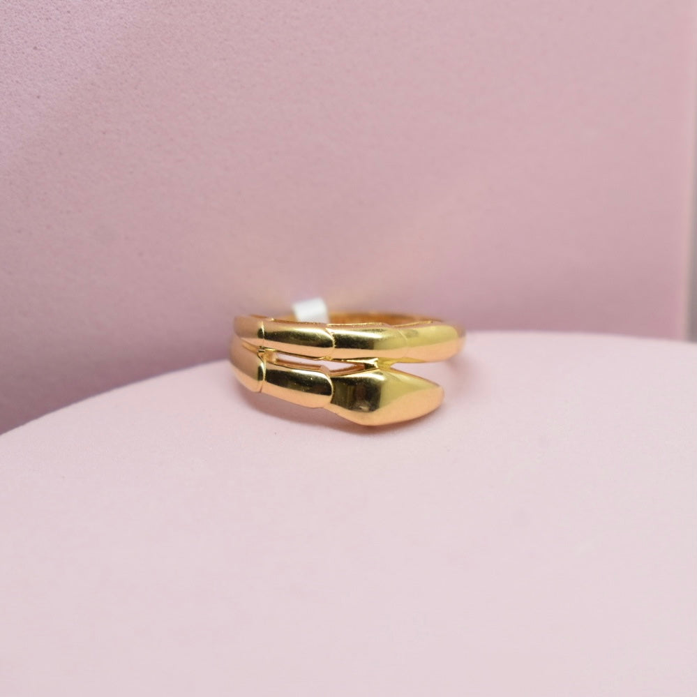 *LIMITED* Real 18K Yellow Gold - Serpenti Snake Thin Ring