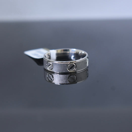 925 Sterling Silver - SJCR Matte Love Band Men Ring