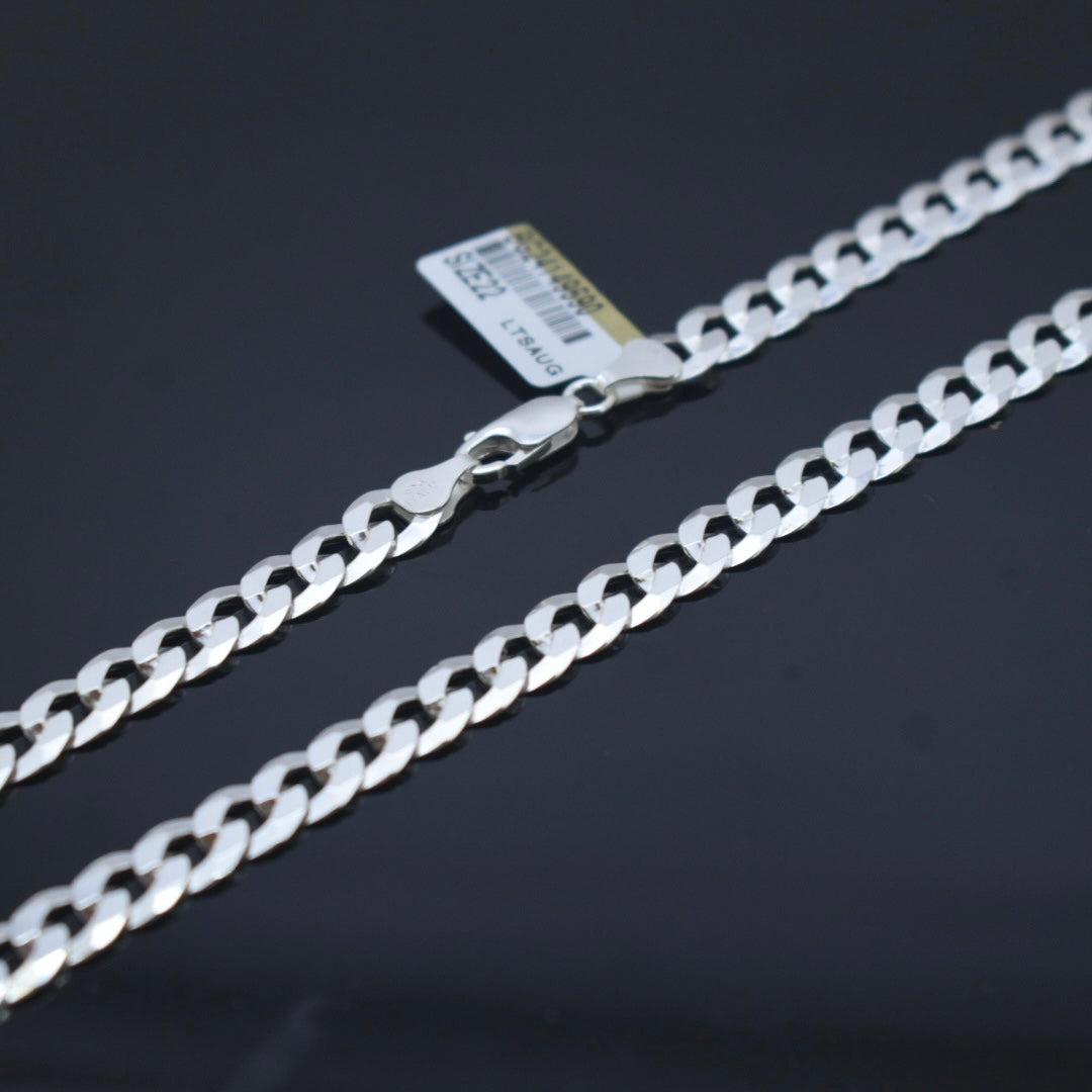925 Sterling Silver Medium Curb Chain – Sana Jewellers