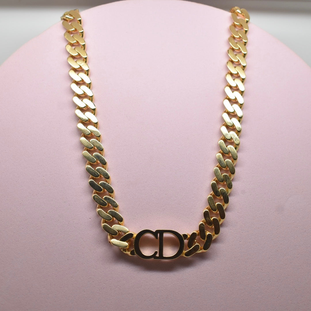 Real 18K Yellow Gold - SJCD  Necklace