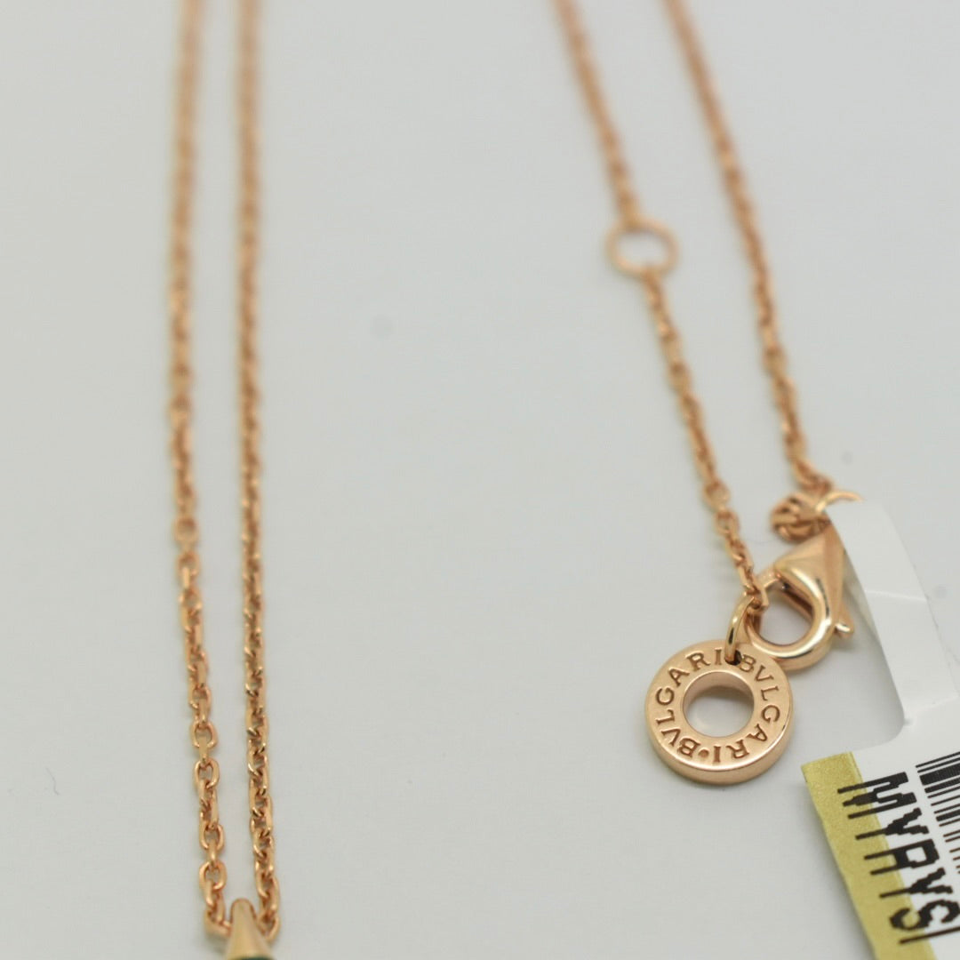 18K Rose Gold - SJBV Divas Green Necklace